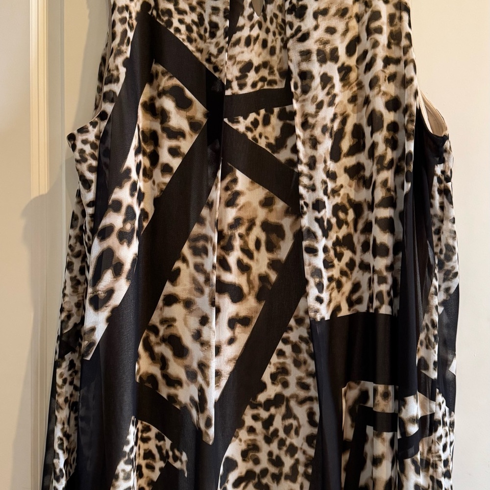 Leopard Print Sleeveless Dress